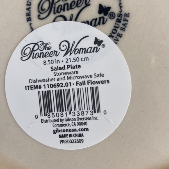 Pioneer Woman fall flowers plates - Picture 4 of 4